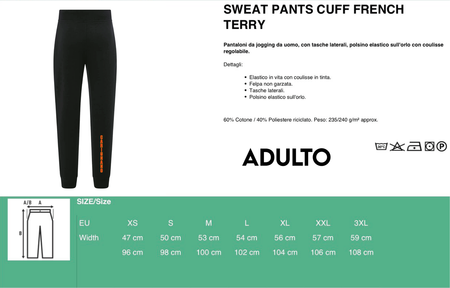 PANTALONE TUTA RAPPRESENTANZA